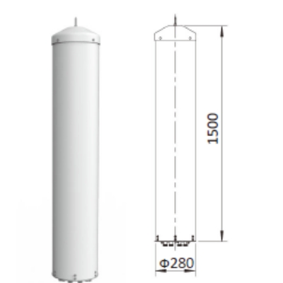 1710-2710NHz 14.5dBi 2G Broadband four port Exhaust pipe beautification Antenna