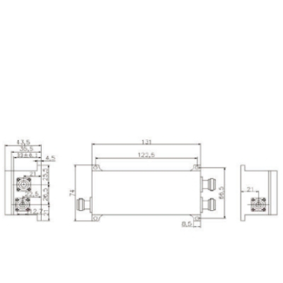 889-949/1710-1830MHz High power (two-way) cavity combiner