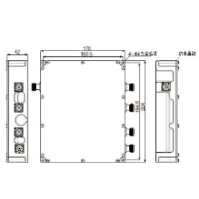 703-2700MHz High power level waterproof (four-way) cavity combiner