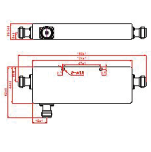 Impedance：50Ω; VSWR：≤1.25 .Waterproof (N-F) coupler