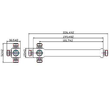 Split:4；Ripple (dB)：≤0.55；VSWR ：≤ 1.25 High power level power divider