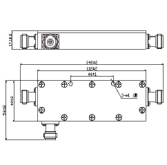 Impedance：50Ω; Power：300W; VSWR：≤1.25 High power waterproof cavity coupler