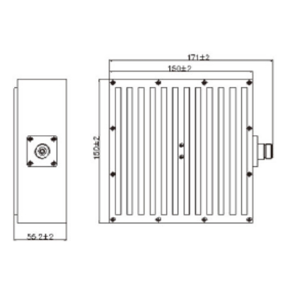 Impendance:50Ω; VSWR：≤1.2;  703-3000MHz 200W low intermodulation load