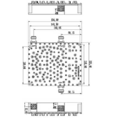 703-2484MHz High power level (two-way) cavity combiner