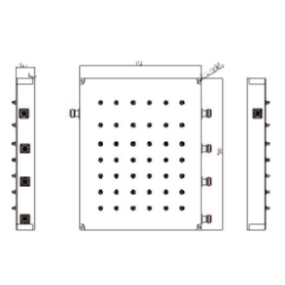 703-2700MHz High power level (four-way) cavity combiner