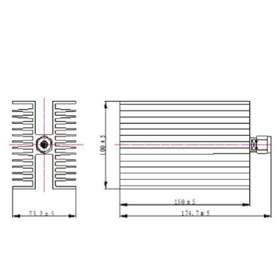 Impendance:50Ω; VSWR：≤1.2;  703-3000MHz 200W ordinary load