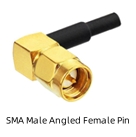 SMA Male Angled Female Pin